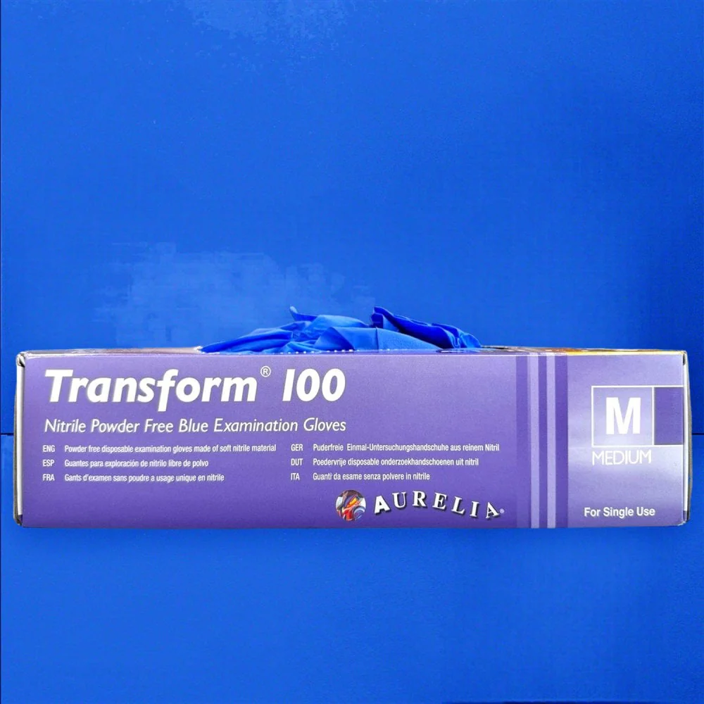 Transform - Blue Nitrile Gloves - Powder Free - Image 6