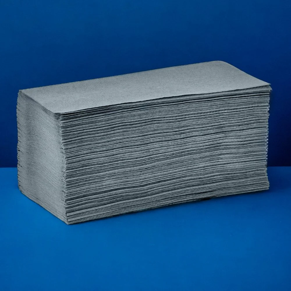Value 1 Ply - Blue - V-Fold -Paper Hand Towels - Image 4