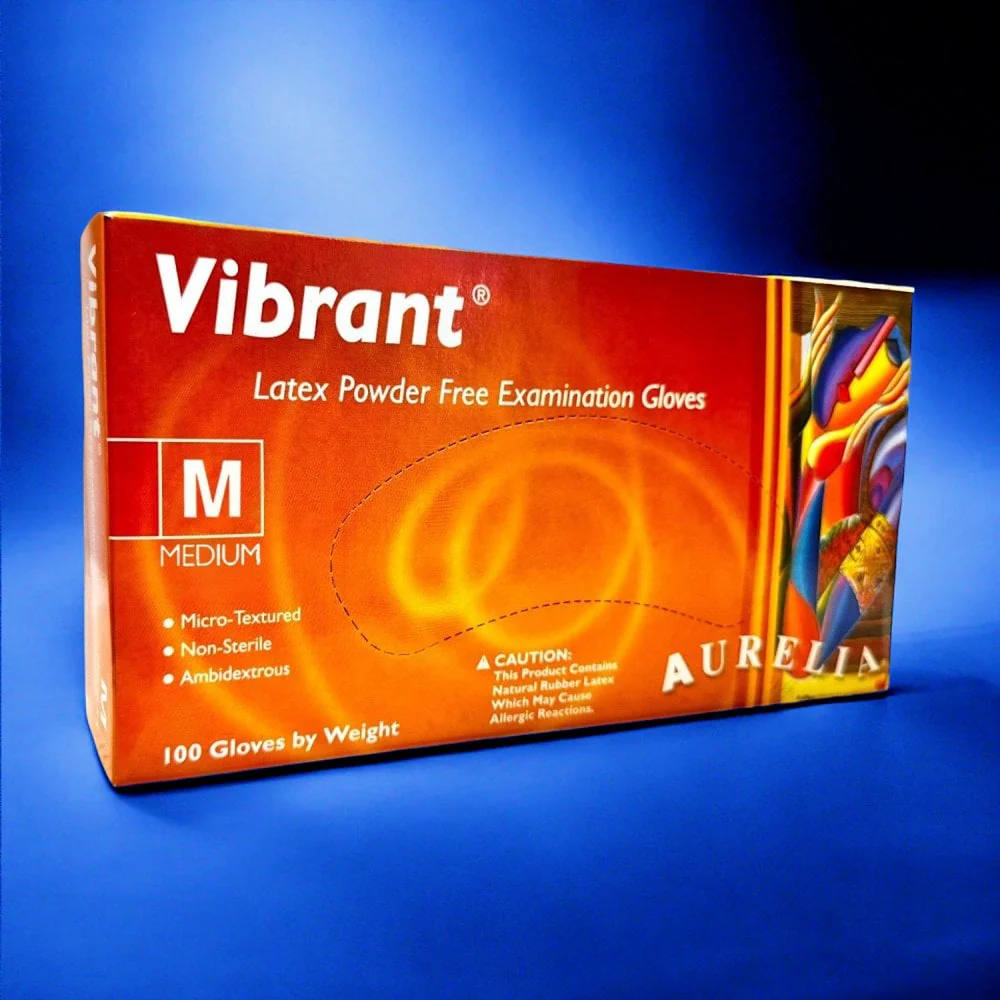 Vibrant - Latex Gloves - Powder Free - Image 3