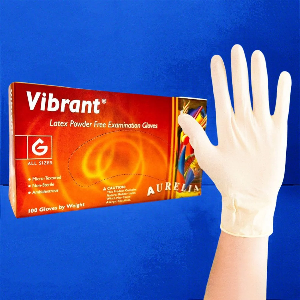 Vibrant - Latex Gloves - Powder Free - Image 6