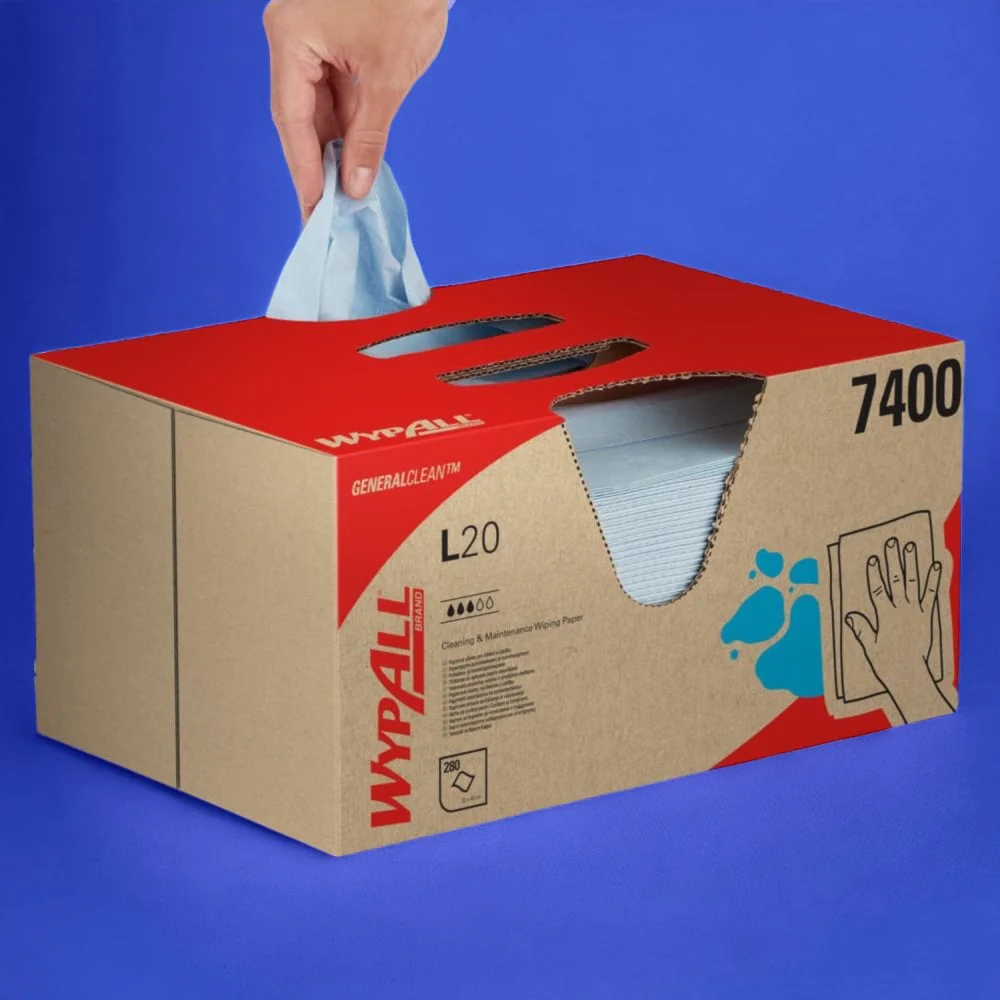 Workshop Wipes Wypall Kimwipe L20 Brag Box - Image 7